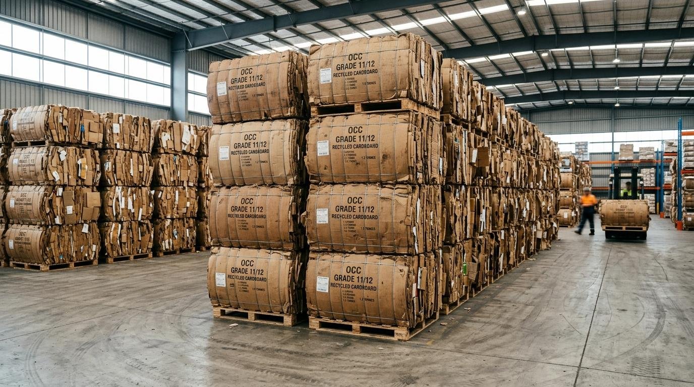 OCC Scrap Paper Bales